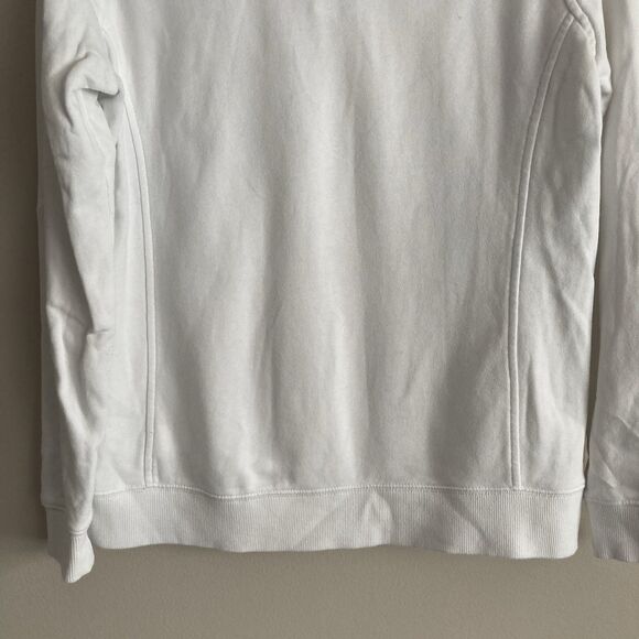 Vineyard Vines Womens Pullover 1/4 Zip Fleece Jacket Back Detail Sz Small White - Picture 11 of 12